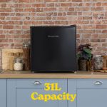 Freestanding Mini Freezer 31L Adjustable Temperature Black Reversible Door - Image 3