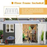 Garden Storage Shed 10 X 8 Ft Anthracite Metal Apex Roof - Image 2