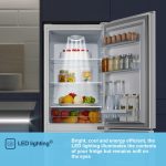 Freestanding Fridge Freezer 175L 60/40 Split E Rated White Reversible Door - Image 5