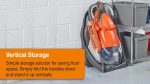 Corded Electric Hover Lawn Mower 1800W 36cm 26L 4 Heights Orange Grey - Image 8