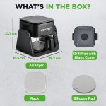 Air Fryer and Grill 4L 7-in-1 Preset Cook Modes Black - Image 9