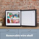 Freestanding Mini Freezer 31L Adjustable Temperature Black Reversible Door - Image 4