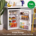 Freestanding Undercounter Fridge 114L 50cm White - Image 5