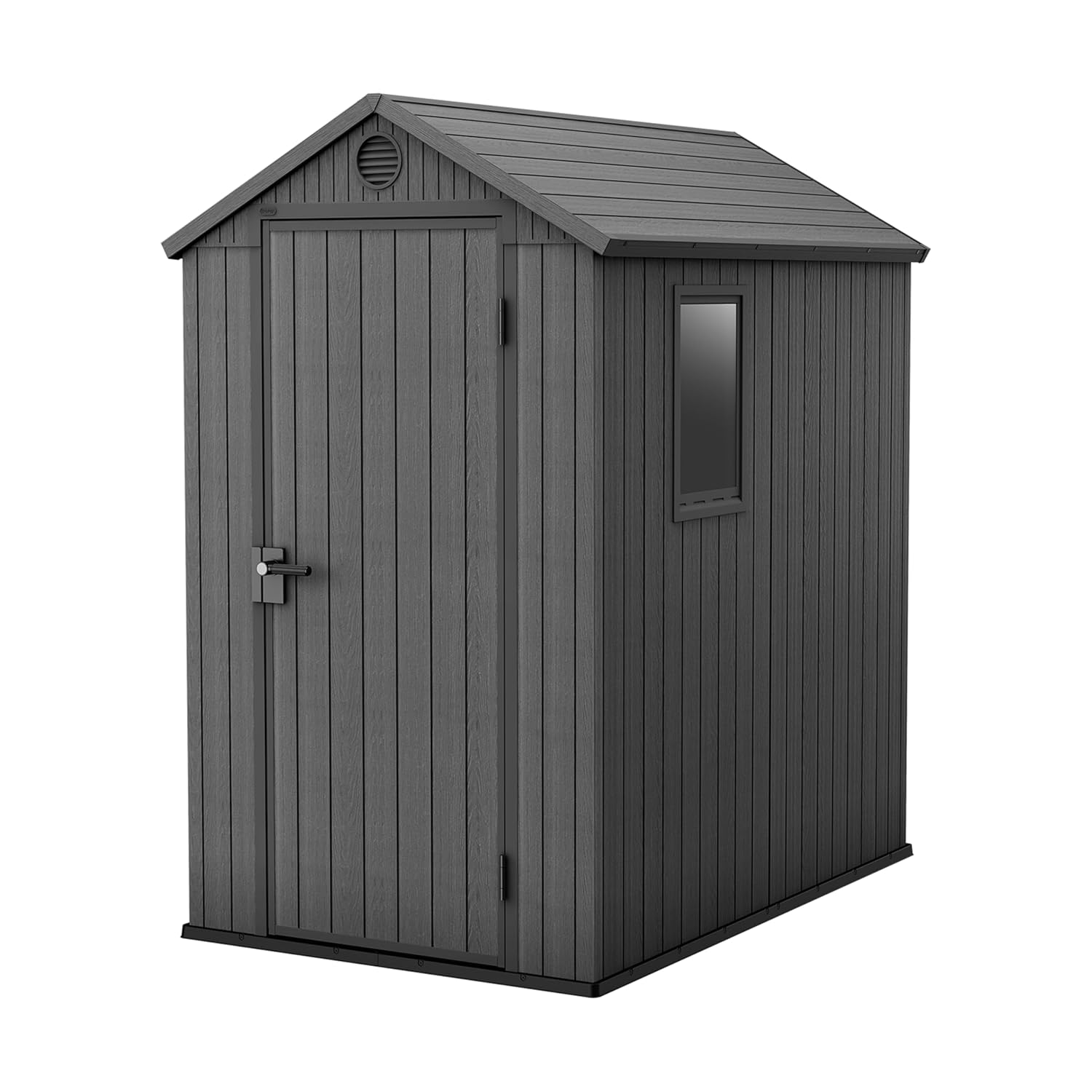 81IIrmpFWQL._SL1500.jpg Resin Garden Storage Shed 6 X 4 Ft Grey Single Door Lockable - Image 1