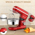 Stand Mixer 6.2L 1500W 6 Speed Red - Image 3