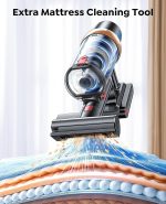 Cordless Stick Vacuum Cleaner 600W 50kPa Suction 65min Runtime Blue - Image 3