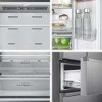Freestanding French Door Fridge Freezer 485L Total No Frost Silver - Image 4