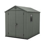 Resin Garden Storage Shed 8 X 6 Ft Brown Double Doors Lockable - Image 8