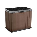 Outdoor Garden Storage Shed 880L Top And Front Opening Light Grey - Image 8