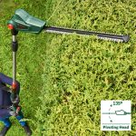 Telescopic Hedge Trimmer 18V Cordless 135° Pivoting Head Green - Image 7