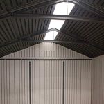 Outdoor Garden Storage Shed 7 X 7 Ft Beige Plastic Steel Frame - Image 6