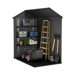 Resin Garden Storage Shed 6 X 4 Ft Grey Single Door Lockable - Image 5