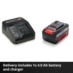 Cordless Lawn Mower 33cm 18V 4.0Ah Brushless Motor Red Black - Image 5