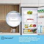 Freestanding Fridge Freezer 252L 50/50 No Frost LED Silver - Image 7