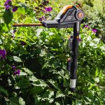 Cordless Pole Hedge Trimmer 45cm 3.2m Reach 10-Position Head Black - Image 8