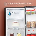 Freestanding Fridge 165L 128Cm Auto Defrost Wine Rack Black - Image 3