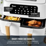 Air Fryer 8L Dual Basket 13 Presets Match Cook White - Image 3