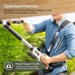 Cordless Pole Hedge Trimmer 193-244Cm 20V 2 Batteries Harness Grey - Image 2