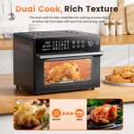Air Fryer Oven 30L 18 Presets Dual-Cook Digital Touch Black - Image 5