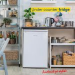 Under Counter Larder Fridge 127L Adjustable Thermostat White Reversible Door - Image 3