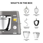 Stand Mixer 7L 5L 1400W 6 Speeds Touch Screen Silver - Image 7