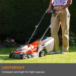 Cordless Lawn Mower 32cm Cutting Width 4 Height Settings 30-60mm 18V 4.0Ah Orange - Image 5