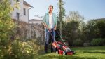 Cordless Lawn Mower 30cm 18V Brushless Motor Red Black - Image 4