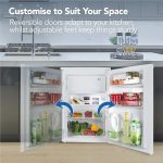 Under Counter Fridge 97L Freestanding With Reversible Door White - Image 8