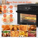 Air Fryer Oven 30L 1800W 20 Programs Rotisserie Black - Image 7