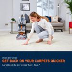 Carpet Cleaner 1200W 2.5L Extra Large Tank SpinScrub Brushes Grey - Image 6