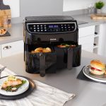 Dual Air Fryer 8.2L 12 Presets Sync & Match Cook Black - Image 4
