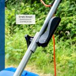Electric Lawn Mower 38cm 1600W 40L Bag 5 Cutting Heights Blue - Image 8