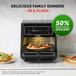 Dual Zone Digital Air Fryer 11L 2400W 10 Presets Black - Image 2
