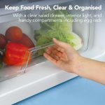 Under Counter Larder Fridge 131L 55cm Reversible Door White - Image 6