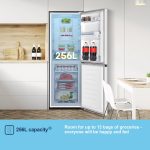 Freestanding Fridge Freezer 256L Frost Free Water Dispenser White - Image 5