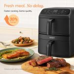 Freestanding Double Stack Airfryer 8.6L 2630W 6 Functions Black - Image 9