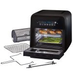 Air Fryer Oven 10L 2000W Digital Touch Fry Bake Dehydrate Black Grey - Image 9