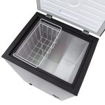 Chest Freezer 99L Removable Basket Adjustable Thermostat Black - Image 6