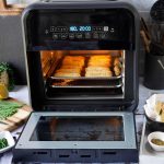 Air Fryer Oven 10L 2000W Digital Touch Fry Bake Dehydrate Black Grey - Image 7