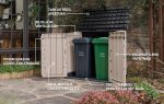 Outdoor Garden Storage Shed 845L Top And Front Opening Beige Brown - Image 2