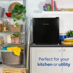 Freestanding Mini Freezer 31L Adjustable Temperature Black Reversible Door - Image 5