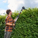 Cordless Pole Hedge Trimmer 45cm 3.2m Reach 10-Position Head Black - Image 7