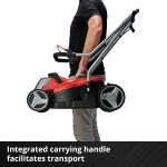 Cordless Lawn Mower 33cm 18V 4.0Ah Brushless Motor Red Black - Image 6