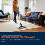 Cordless Stick Vacuum Cleaner 3.1kg 40 Minute Runtime Boost Mode Blue - Image 3