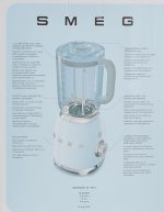 Jug Blender 800W 1.5L Stainless Steel Blade 4 Speeds Pulse White - Image 3