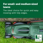 Corded Lawn Mower 32cm 1200W 31L Grass Box Extra Blade - Image 3