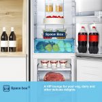 Freestanding Fridge Freezer 256L Frost Free Water Dispenser White - Image 8