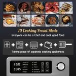 Air Fryer Oven 15L 1700W 10-in-1 Digital Knob Silver - Image 7