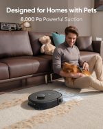 Robot Vacuum With Mop 8000Pa Suction Dual Mops Auto-Lift Black - Image 5