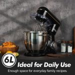 Stand Mixer 1300W 6L 10 Speeds Pulse Function Black - Image 2